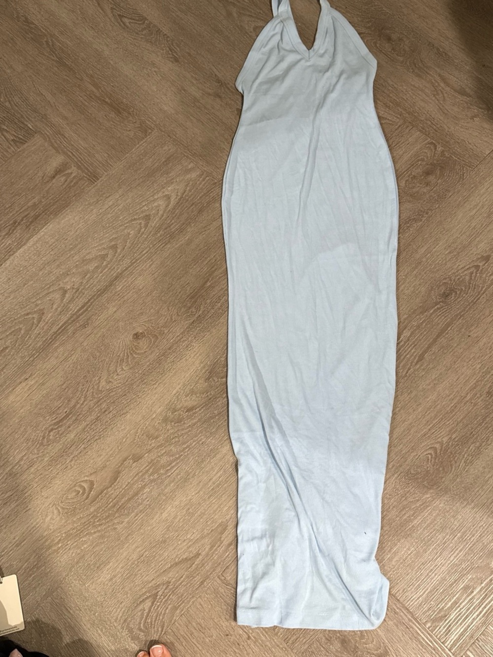 Light Blue Halter Maxi dress